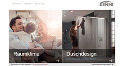 Desktop Screenshot of kermi.de