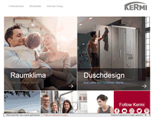 Tablet Screenshot of kermi.de